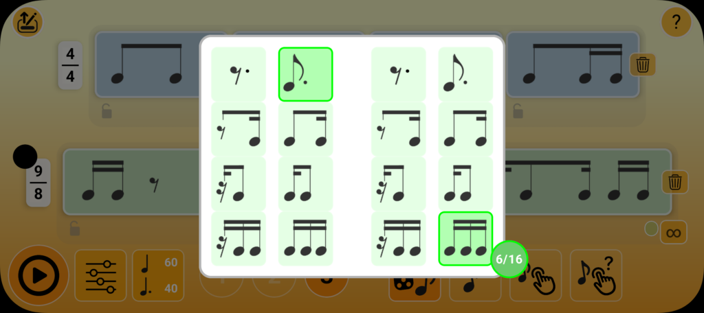 Pattern o'matic - Ternary pattern palette 6/16